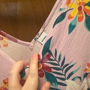 Old Navy Floral Lavender Tank Top
